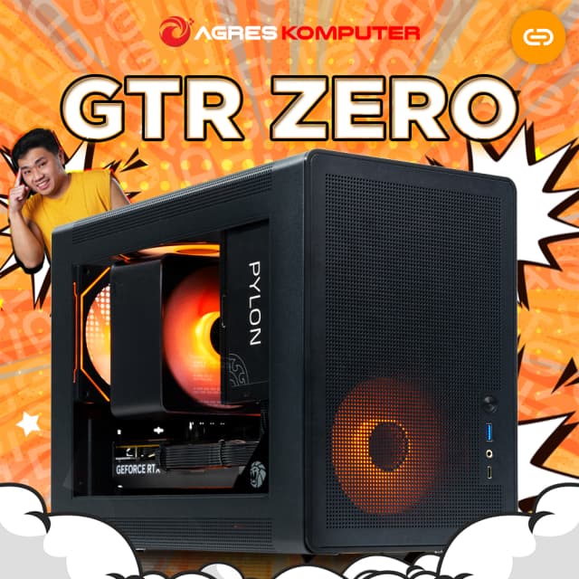 AGRES X GTID GTR ZERO RYZEN 7 5700X RTX 5060 8GB/ 32GB 1TB RAKITAN PC GAMING