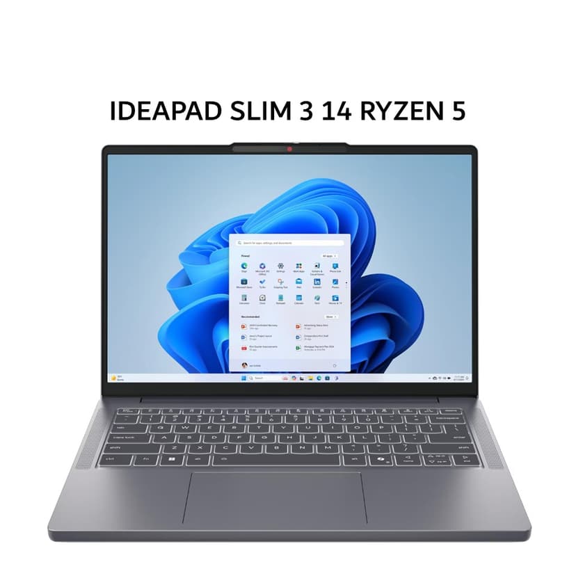 LENOVO IDEAPAD SLIM 3 14 RYZEN 5 7535HS 8GB 512GB W11+OHS+M365B 14.0WUXGA IPS GRY 2Y PREM+2ADP GRY -5LID