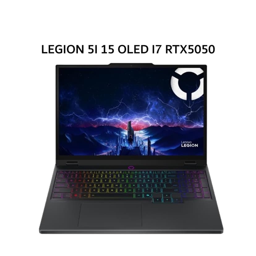 LENOVO LEGION 5I 15 OLED I7 14700HX RTX5050 8GB/ 24GB 512GB W11+OHS+M365B 15.1WQXGA 165HZ 24ZRGB 3Y+3ADP GRY -4RID