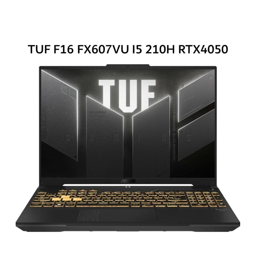 ASUS TUF F16 FX607VU CORE I5 210H RTX4050 6GB/ 16GB 512GB W11+OHS+M365B 16.0 WUXGA 165HZ 100SRGB (BOX MOU) GRY -I545J6M-HM