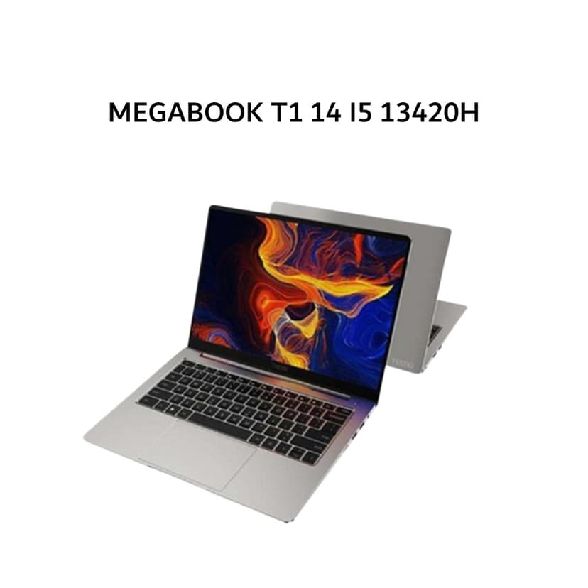 TECNO MEGABOOK T1 14 I5 13420H 16GB 512GB W11 14.0WUXGA 100SRGB 75WH 1.39KG 2Y SLV