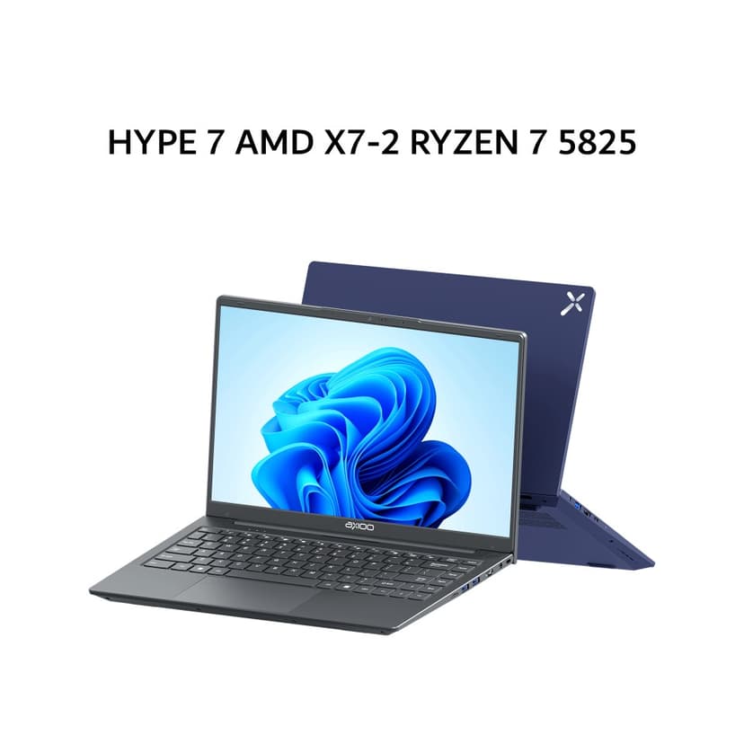 AXIOO HYPE 7 AMD X7-2 RYZEN 7 5825 8GB 512GB W11 14.0FHD IPS BLIT HDMI GRY