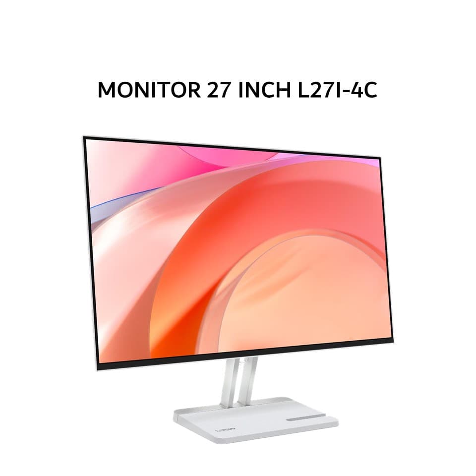 LENOVO MONITOR 27 INCH L27-4C IPS FHD 1080P 1MS 144HZ AMD FREESYNC TILT SPEAKER SILVER 3Y