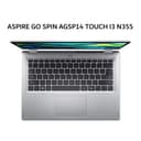 ACER ASPIRE GO SPIN AGSP14 TOUCH I3 N355 8GB 512GB W11+OHS 14.0WUXGA PEN 2IN1 SLV -31PT.386W - Image 1