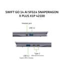 ACER SWIFT GO 14 AI SFG14 SNAPDRAGON X PLUS X1P 42100 16GB 1TB W11+OHS 14.5WUXGA 120HZ 100SRGB GRY -01.X3BG - Image 3