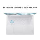 ACER NITRO LITE 16 CORE I5 210H RTX3050 6GB/ 16GB 512GB W11+OHS 16.0WUXGA 180HZ 100SRGB BLIT 2Y+ADP WHT -71G.506C - Image 1