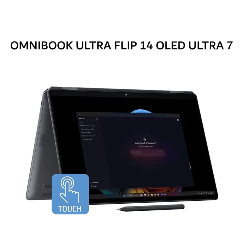 HP OMNIBOOK ULTRA FLIP 14 OLED ULTRA 7 258V 32GB 1TB W11+OHS 14.0 2.8K VRR 120HZ 2Y+2ADP 2IN1 EVO GRY -FH0777TU