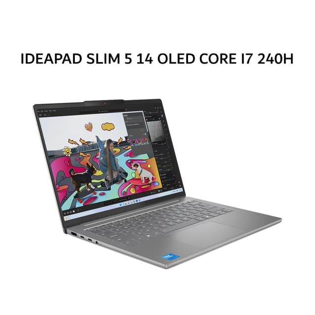 LENOVO IDEAPAD SLIM 5 14 OLED CORE I7 240H 16GB 512GB W11+OHS 14.0WUXGA 2Y+ADP GRY -04ID