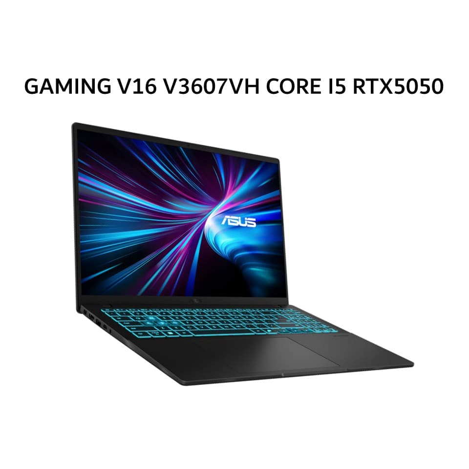 ASUS GAMING V16 V3607VH CORE I5 210H RTX5050 8GB/ 16GB 512GB W11+OHS+M365B 16.0WUXGA 144HZ BLK -I5N55B6T-HM