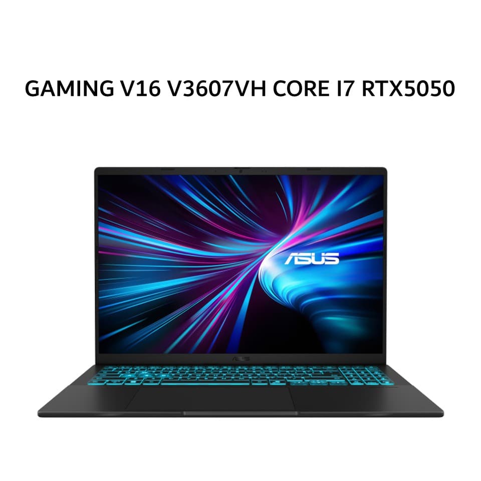 ASUS GAMING V16 V3607VH CORE I7 240H RTX5050 8GB/ 16GB 512GB W11+OHS+M365B 16.0WUXGA 144HZ BLK -I7N55B6T-HM