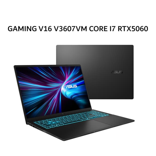 ASUS GAMING V16 V3607VM CORE I7 240H RTX5060 8GB/ 16GB 512GB W11+OHS+M365 16.WUXGA 144HZ BLK -I7N56B6T-HM