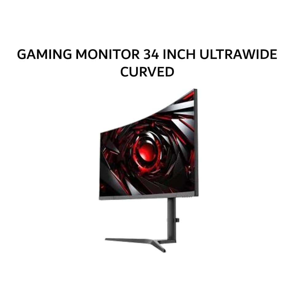 DIGITAL ALLIANCE GAMING MONITOR 34 INCH ULTRAWIDE CURVED VA UHD 4K 2160P 1MS 180HZ DA34-4KGAM180 2Y