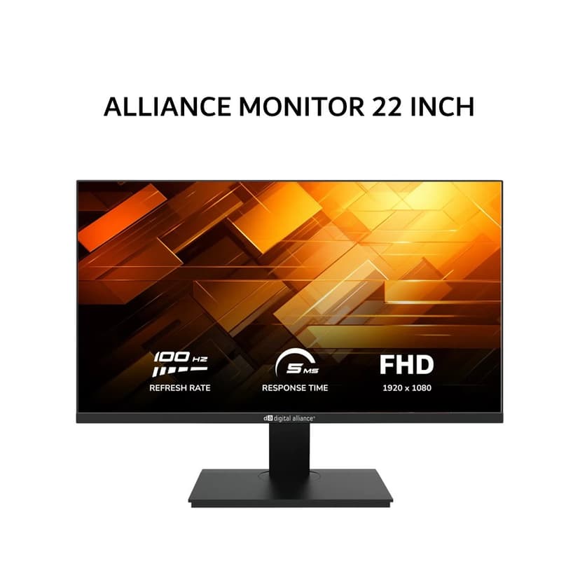 DIGITAL ALLIANCE MONITOR 22 INCH IPS FHD 1080P 5MS 100HZ DA22-BAS100T 2Y