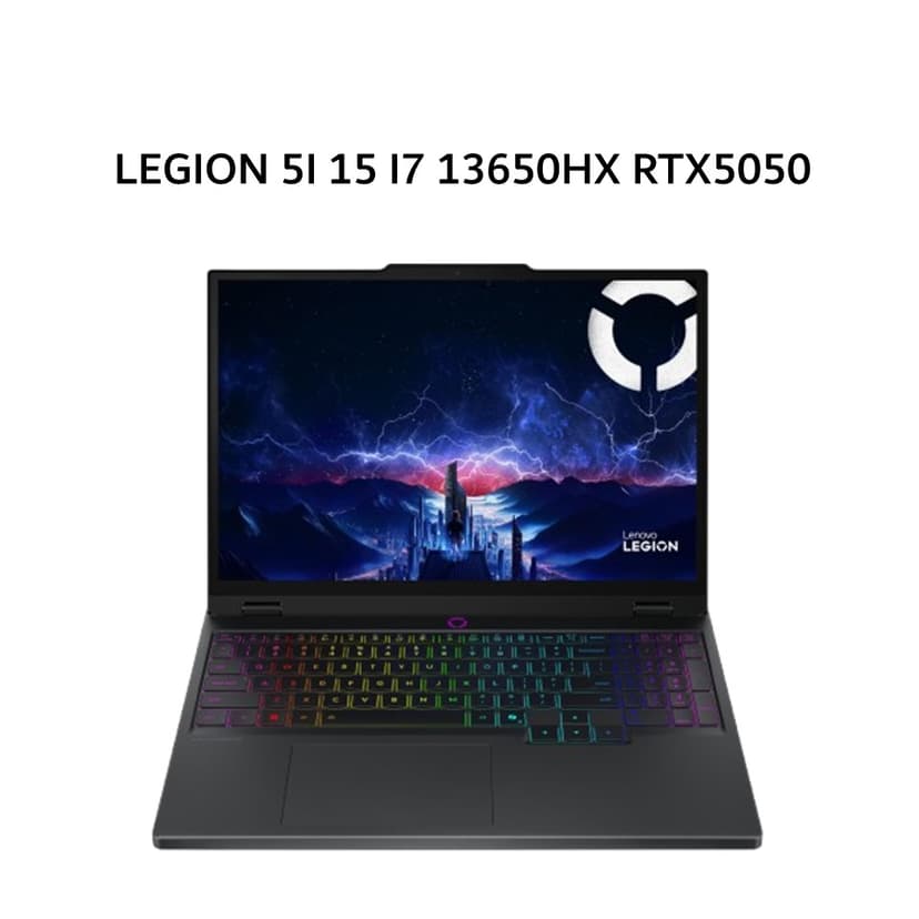 LENOVO LEGION 5I 15 I7 13650HX RTX5050 8GB/ 16GB 512GB W11+OHS+M365B 15.3WUXGA 165HZ 100SRGB BLIT 3Y ULT+3ADP BLK -E9ID