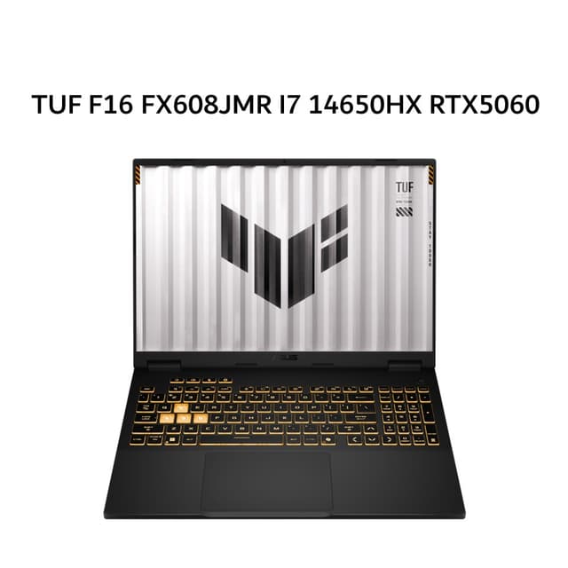 ASUS TUF F16 FX608JMR I7 14650HX RTX5060 8GB/ 16GB 1TB W11+OHS+M365B 16.0WUXGA 165HZ SRGB GRY -I7N56J7G-HM
