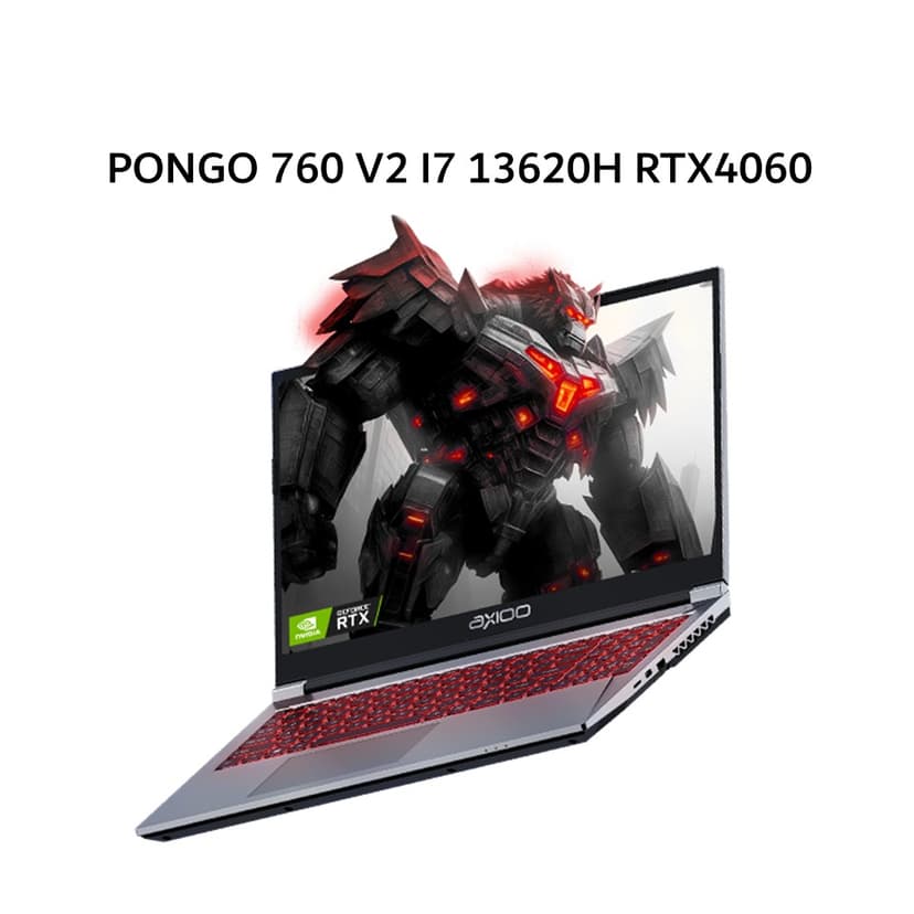 AXIOO PONGO 760 V2 I7 13620H RTX4060 8GB/ 16GB 512GB DOS 15.6FHD 144HZ IPS RGB 3Y GRY