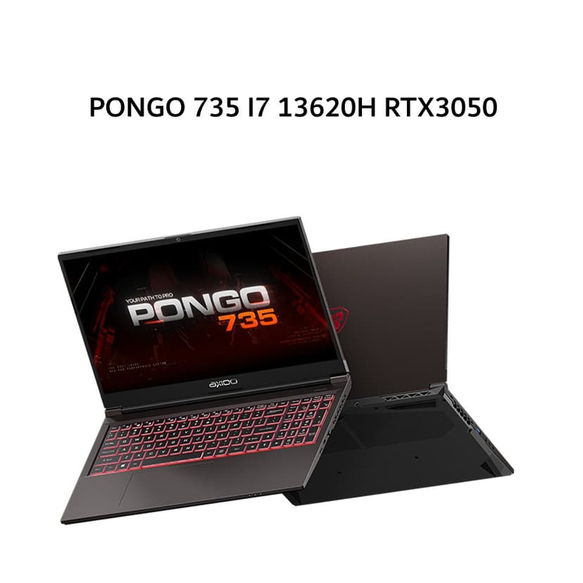 AXIOO PONGO 735 I7 13620H RTX3050 6GB/ 16GB 512GB W11 15.6FHD 144HZ IPS RGB 3Y GRY