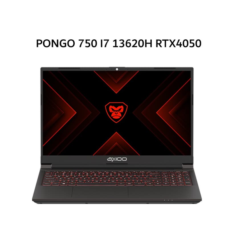 AXIOO PONGO 750 I7 13620H RTX4050 6GB/ 16GB 512GB DOS 15.6FHD 144HZ IPS RGB 3Y GRY