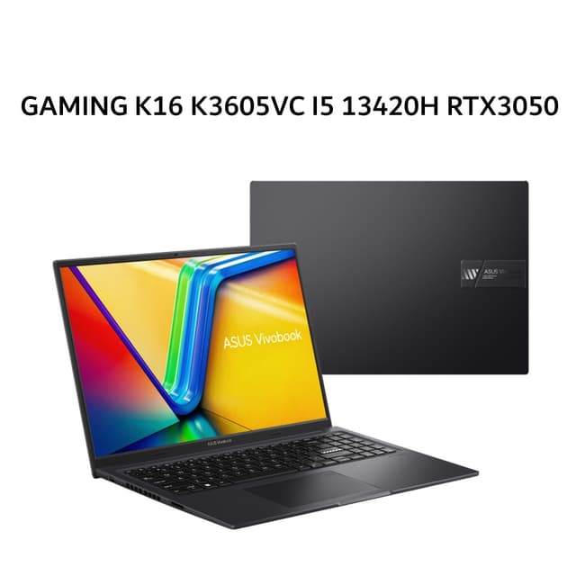 ASUS GAMING K16 K3605VC I5 13420H RTX3050 4GB/ 8GB 512GB W11+OHS+M365B 16.0WUXGA IPS BLIT BLK -I535B1T-HM