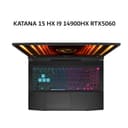 MSI KATANA 15 HX I9 14900HX RTX5060 8GB/ 16GB 1TB W11+OHS 15.6QHD 165HZ 100DCIP3 4ZRGB 2Y+ADP BLK -B14WFK.098 - Image 1