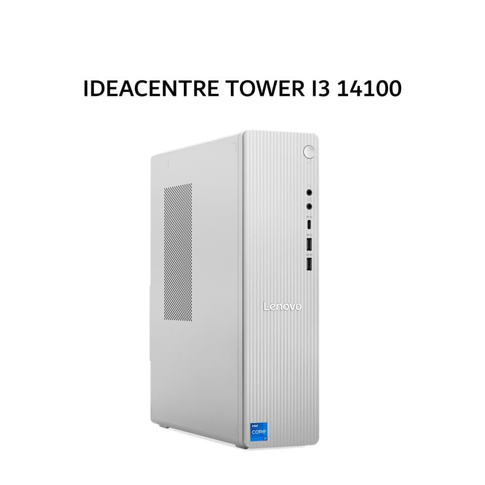 LENOVO IDEACENTRE TOWER I3 14100 8GB 512GB W11+OHS 1Y GRY -5XID +LED 21.5