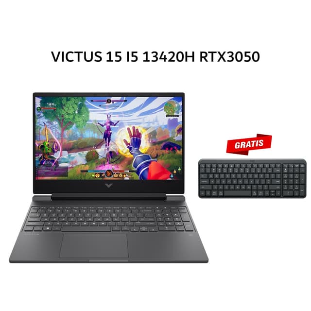 HP VICTUS 15 I5 13420H RTX3050 6GB/ 16GB 512GB W11+OHS 15.6FHD 144HZ BLIT 2Y+2ADP SLV -FA2716TX
