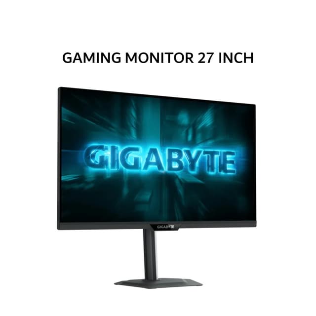 GIGABYTE GAMING MONITOR 27 INCH SS IPS QHD 2K 1440P 0.5MS 210HZ G27Q20 HDR ERGO 3Y