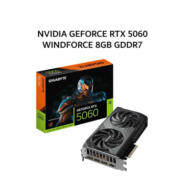 GIGABYTE VGA NVIDIA GEFORCE RTX 5060 WINDFORCE 8GB GDDR7 OC 3Y