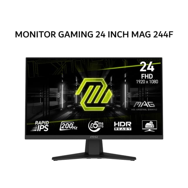 MSI GAMING MONITOR 24 INCH MAG 244F / MAG244F RAPID IPS FHD 1080P 0.5MS 200HZ 3Y