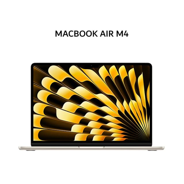 IBOX APPLE MACBOOK AIR 13 M4 8C GPU 16GB 256GB 10C CPU STARLIGHT -MW0Y3ID
