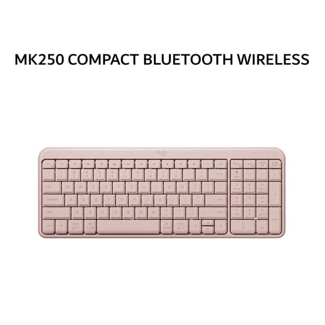 LOGITECH MK250 COMPACT BLUETOOTH WIRELESS -  ROSE