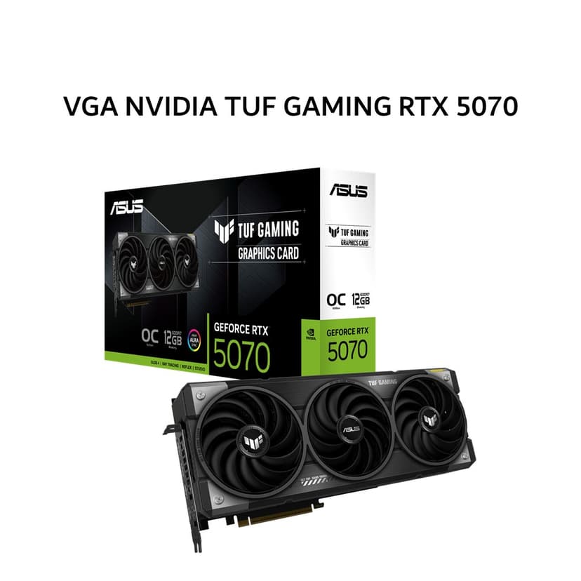 ASUS VGA NVIDIA GEFORCE TUF GAMING RTX 5070 12GB GDDR7 OC 3Y