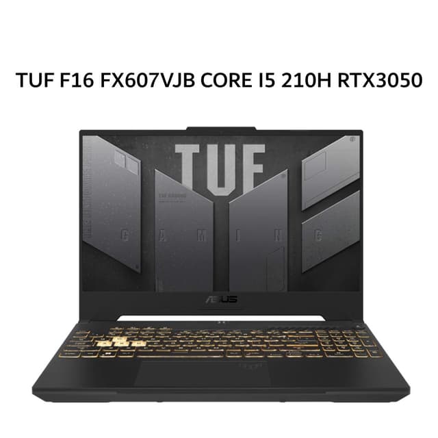 ASUS TUF F16 FX607VJB CORE I5 210H RTX3050 6GB/ 16GB 512GB W11+OHS+M365B 16.0WUXGA IPS 165HZ GRY -I535J6M-HM