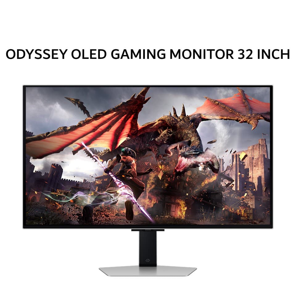 SAMSUNG ODYSSEY OLED GAMING MONITOR 32 INCH G8 G80SD UHD 4K 2160P 0.03MS 240HZ HDR10 ERGONOMIC SPEAKER 1Y PART + 3Y SERVICE