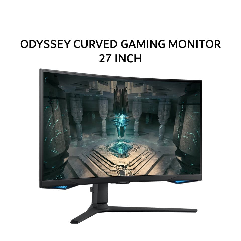 SAMSUNG ODYSSEY CURVED SMART GAMING MONITOR 27 INCH G6 G65B IPS QHD 1440P 1MS TIZEN OS WIFI 240HZ HDR 400 FULL ERGONOMIC SPEAKER 1Y PART + 3Y SERVICE