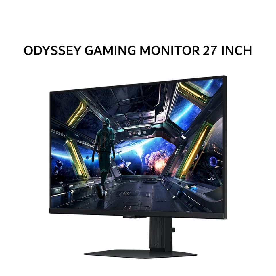 SAMSUNG ODYSSEY GAMING MONITOR 27 INCH G7 G70D IPS UHD 4K 2160P 1MS 144HZ HDR 400 ERGONOMIC SPEAKER 1Y PART + 3Y SERVICE