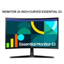 SAMSUNG MONITOR 24 INCH CURVED ESSENTIAL S3 S36GD VA 1800R FHD 1080P 4MS 100HZ 1Y PART + 3Y SERVICE - Variant 1