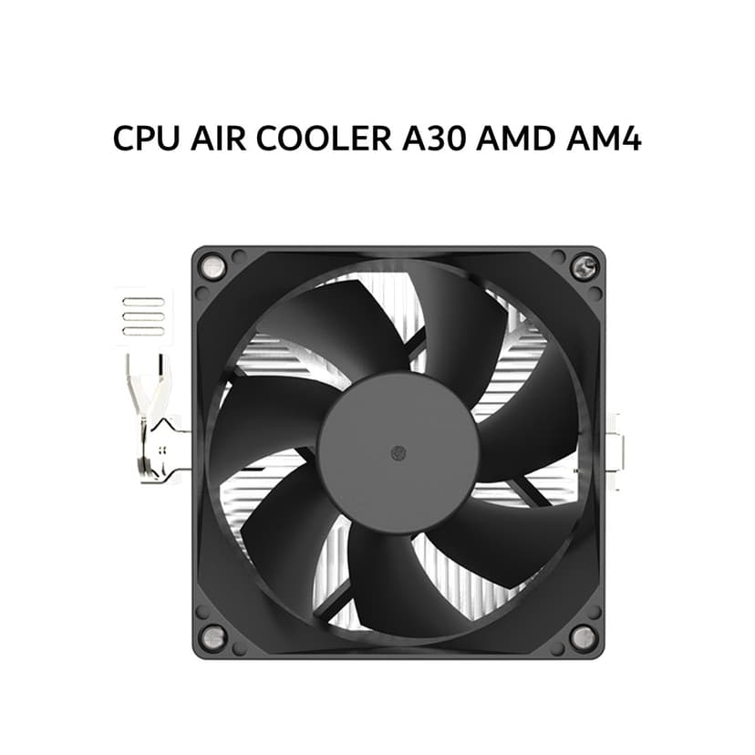 COOLER MASTER CPU AIR COOLER A30 AMD AM4 (1X 80MM BLACK FAN) 2Y
