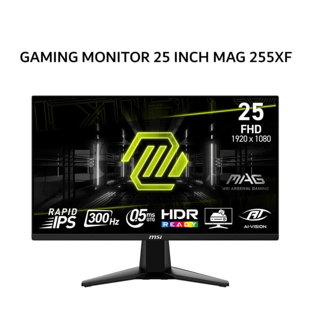 MSI GAMING MONITOR 25 INCH MAG 255XF / MAG255XF RAPID IPS FHD 1080P FHD 0.5MS 300HZ HDR READY 3Y