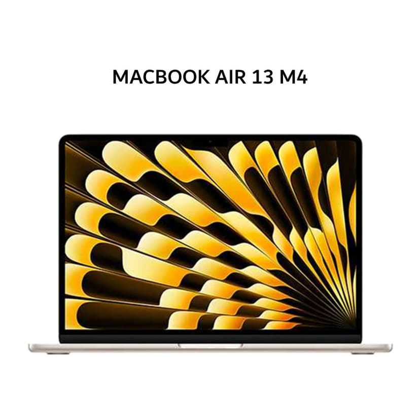 IBOX APPLE MACBOOK AIR 13 M4 8C GPU 16GB 256GB 10C CPU STARLIGHT -MW0Y3ID
