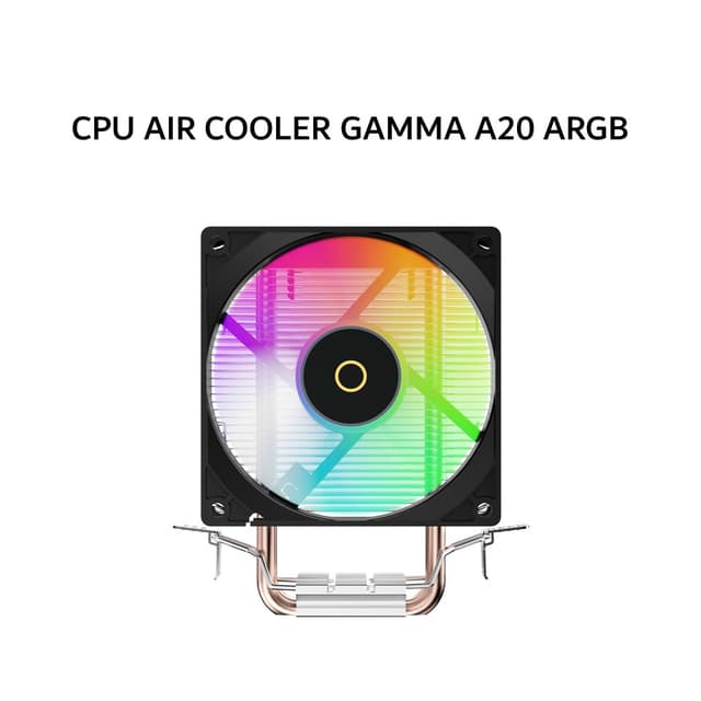 OCYPUS CPU AIR COOLER GAMMA A20 ARGB (1X 120MM ARGB FAN + 4 HEATPIPES) WHITE 1Y