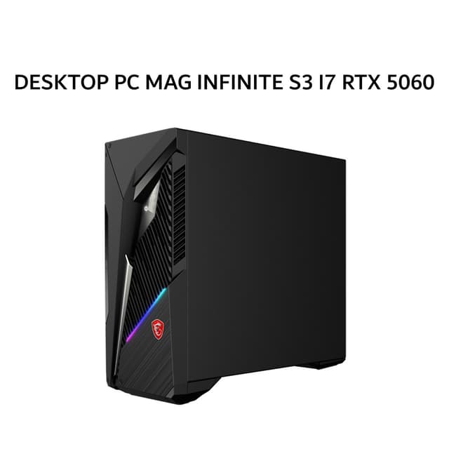 MSI DESKTOP PC MAG INFINITE S3 I7 14700F RTX 5060 8GB/ 16GB 1TB W11+OHS 3Y