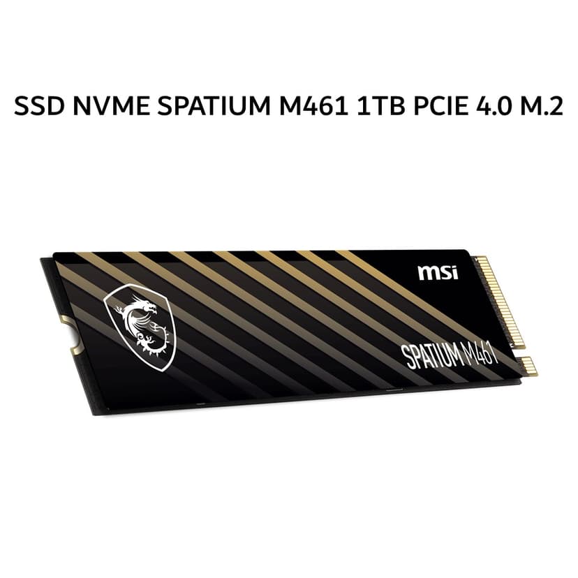 MSI SSD NVME GEN4 SPATIUM M461 1TB PCIE 4.0 M.2 2280 5Y - UP TO 5000 MB/S