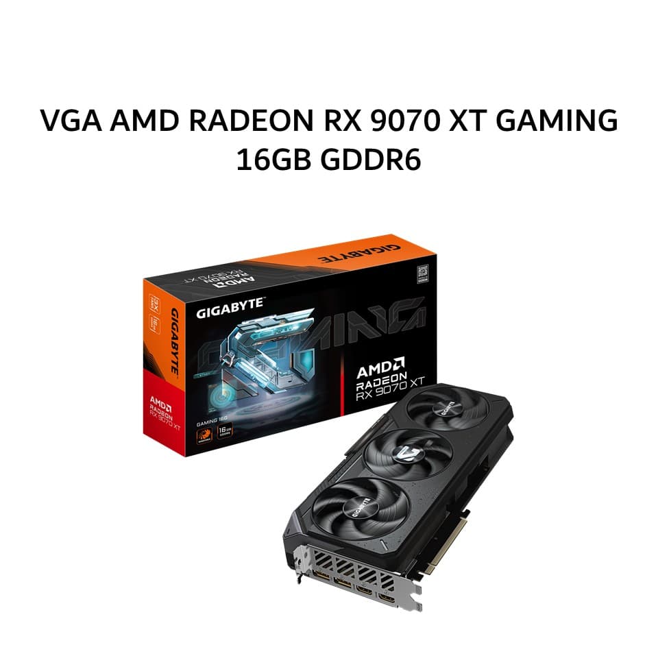 GIGABYTE VGA AMD RADEON RX 9070 XT GAMING 16GB GDDR6 OC 3Y