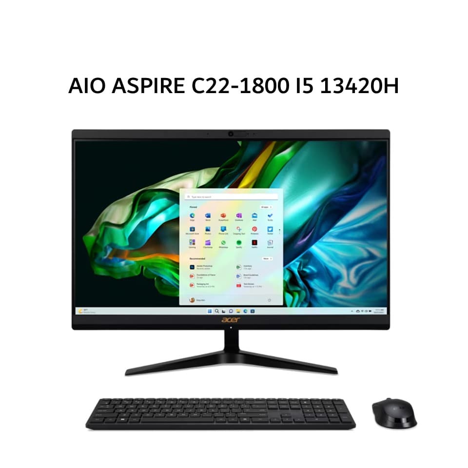ACER AIO ASPIRE C22-1800 I5 13420H 8GB 512GB W11+OHS 21.5FHD