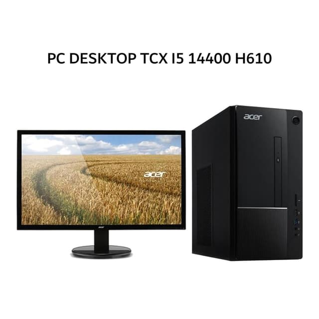 ACER PC DESKTOP TCX I5 14400 H610 8GB 512GB W11+OHS +LED 21.5