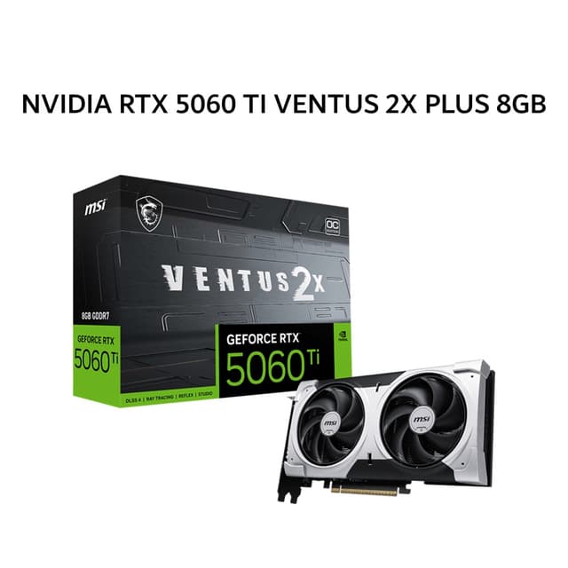 MSI VGA NVIDIA GEFORCE RTX 5060 TI VENTUS 2X PLUS 8GB GDDR7 3Y