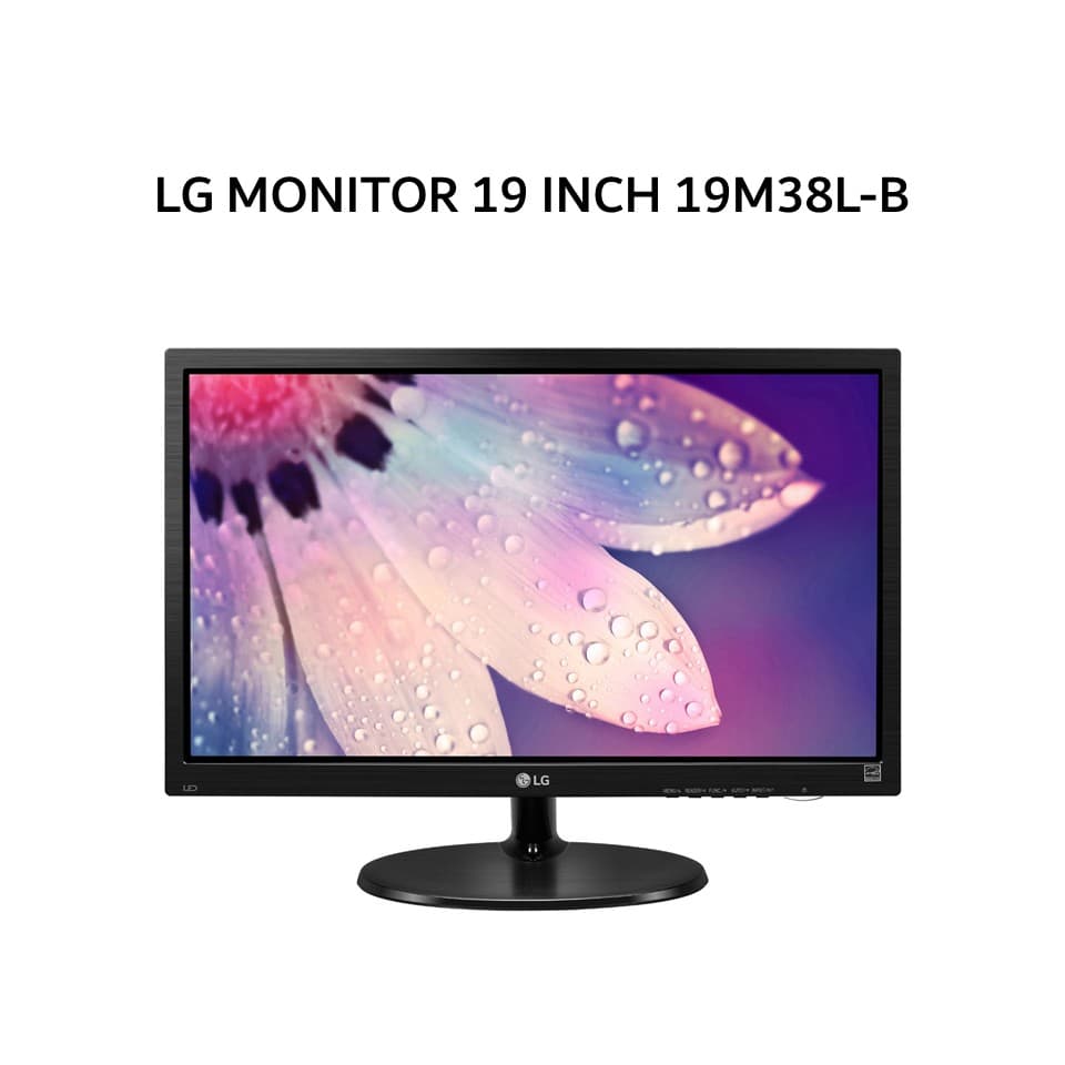 LG MONITOR 19 INCH 19M38L-B TN HD 768P 60HZ 1Y