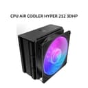 COOLER MASTER CPU AIR COOLER HYPER 212 3DHP BLACK ARGB (1X 120MM ARGB FAN + 4 HEATPIPES) BLACK 2Y - Image 2