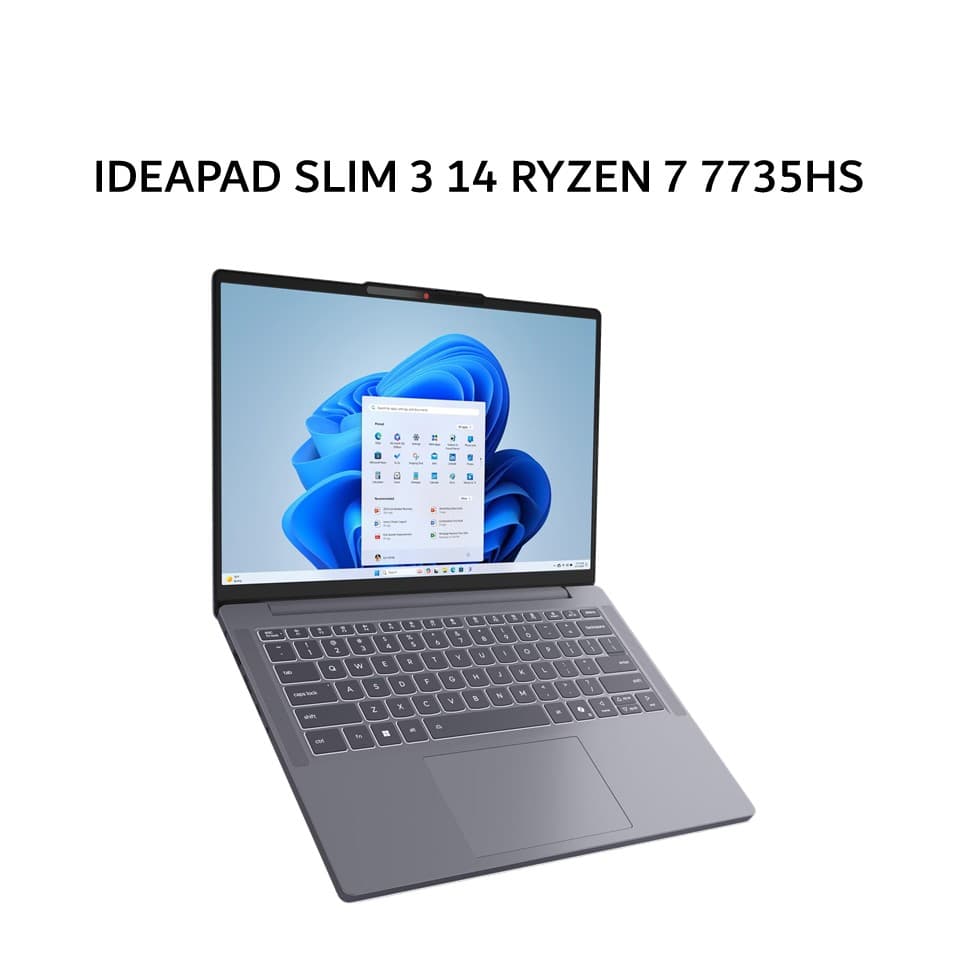 LENOVO IDEAPAD SLIM 3 14 RYZEN 7 7735HS 16GB 512GB W11+OHS+M365B 14.0WUXGA IPS 2 YPREM+2ADP GRY -5MID